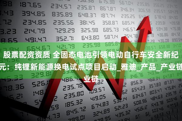 股票配资资质 全固态电池引领电动自行车安全新纪元：纯锂新能源换电试点项目启动_雅迪_产品_产业链